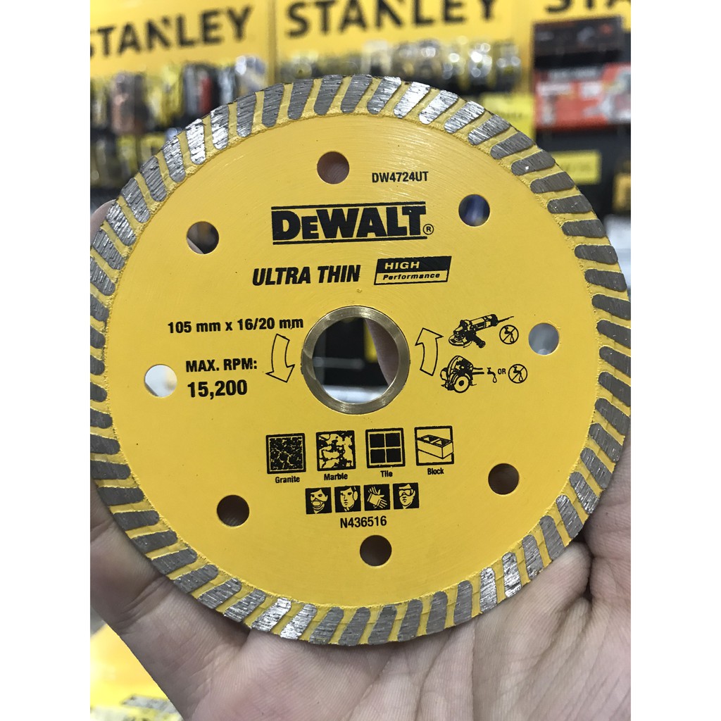 Đĩa cắt gạch Ultra Thin 105X16/20X7mm DEWALT Chính Hãng DW4724UT-B1