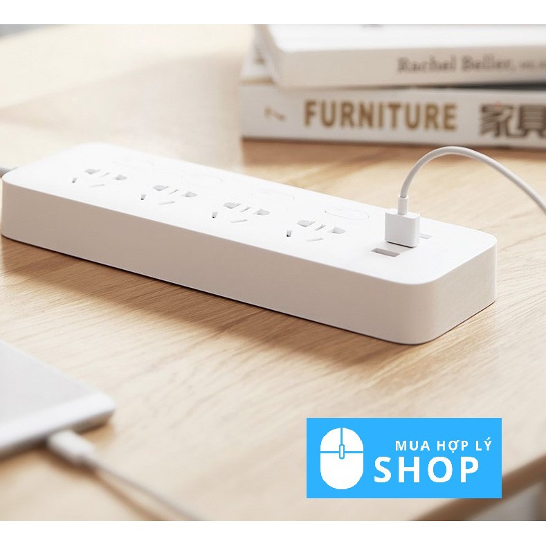 [CHÍNH HÃNG XIAOMI] TỔNG HỢP Ổ Cắm Điện Thông Minh Xiaomi Chống Cháy, An toàn Trẻ em, Tích Hợp Cổng USB - Hàng Nhập Khẩu