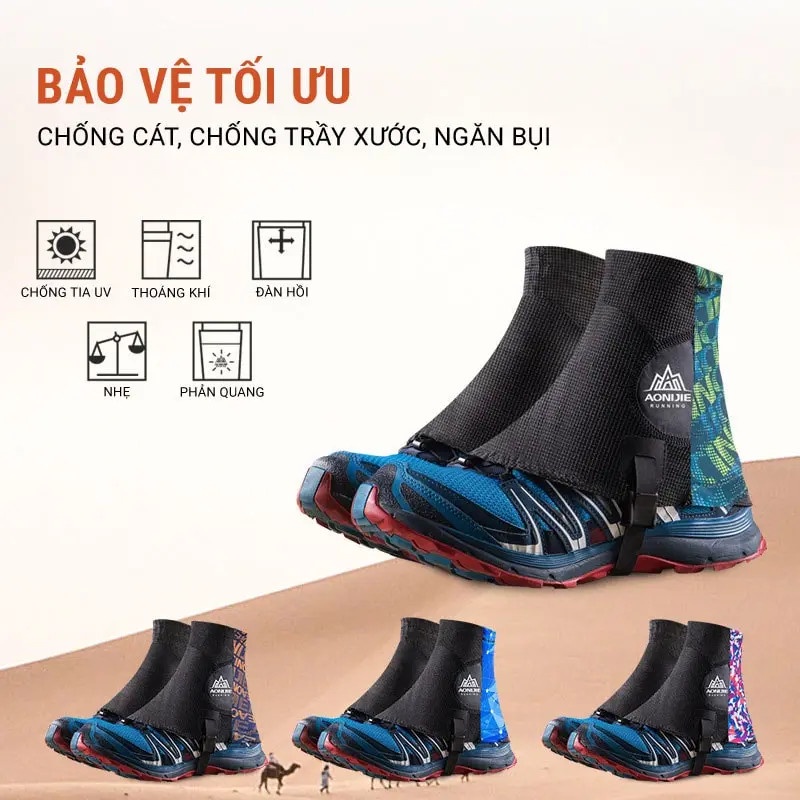 Xà cạp giày chạy địa hình Aonijie Trail Gaiters E941