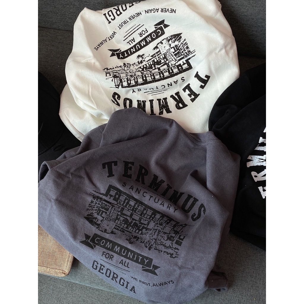 Áo thun tay lỡ form rộng 3158 unisex, áo phông nam nữ cotton oversize Lehatailor - T shirt Terminus