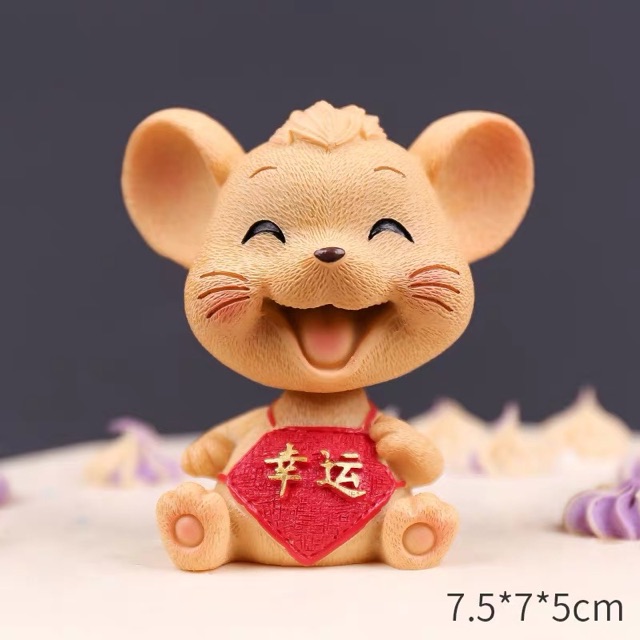 Chuột sứ may mắn 2020-chuột lắc lư siêu dễ thương
