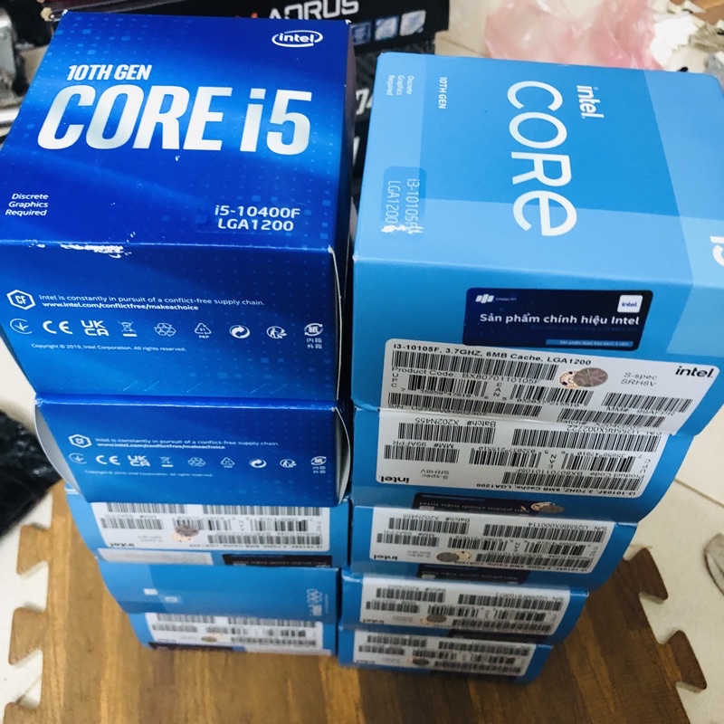 CPU core i3 10105F, i5 10400F bộ vi xử lý intel i3 10105F 4 nhân 8 luồng