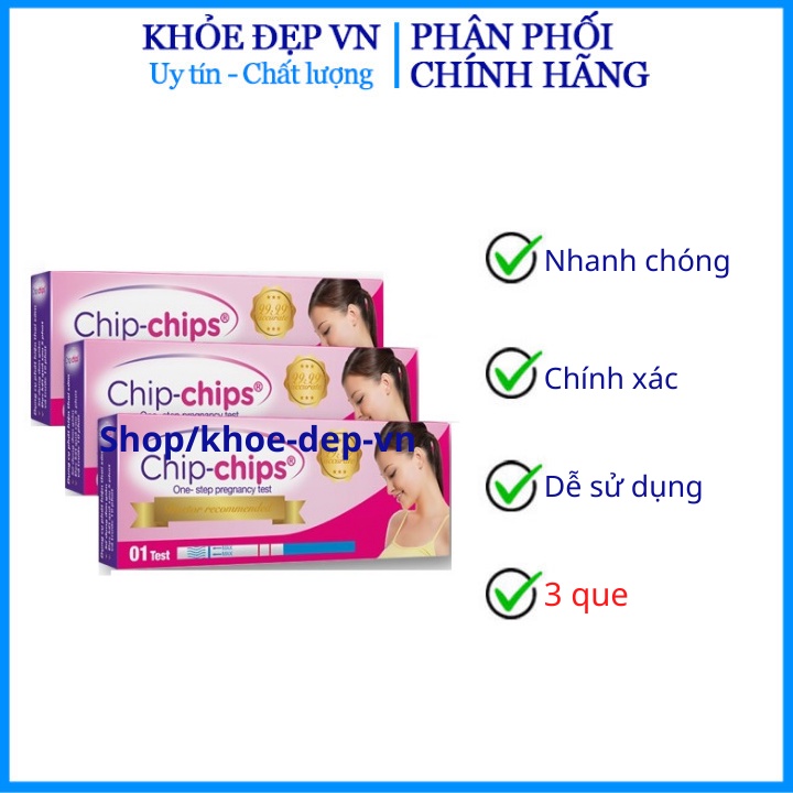 Combo 3 Que thử thai HCG nhanh chóng , tiện lợi, chính xác