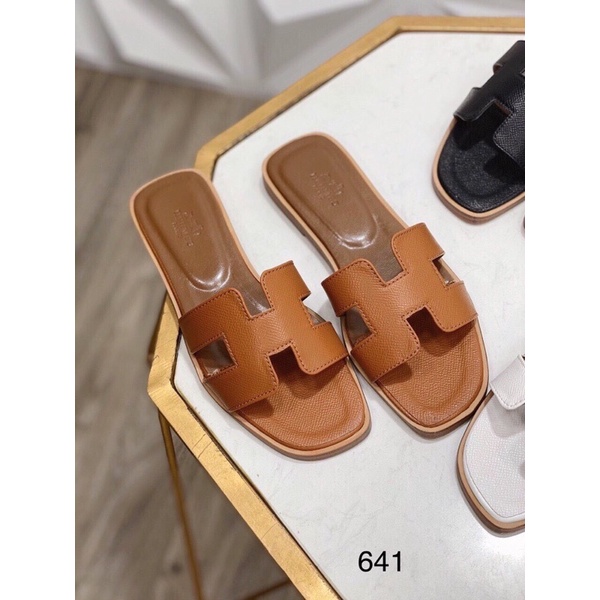 Dép lê Hm da sần no box mã 641