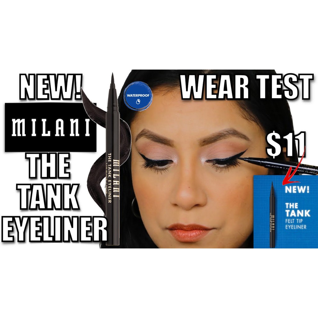 Milani - Kẻ mắt nước không trôi The Tank Waterpeoof Liquid Eyeliner 0.55ml