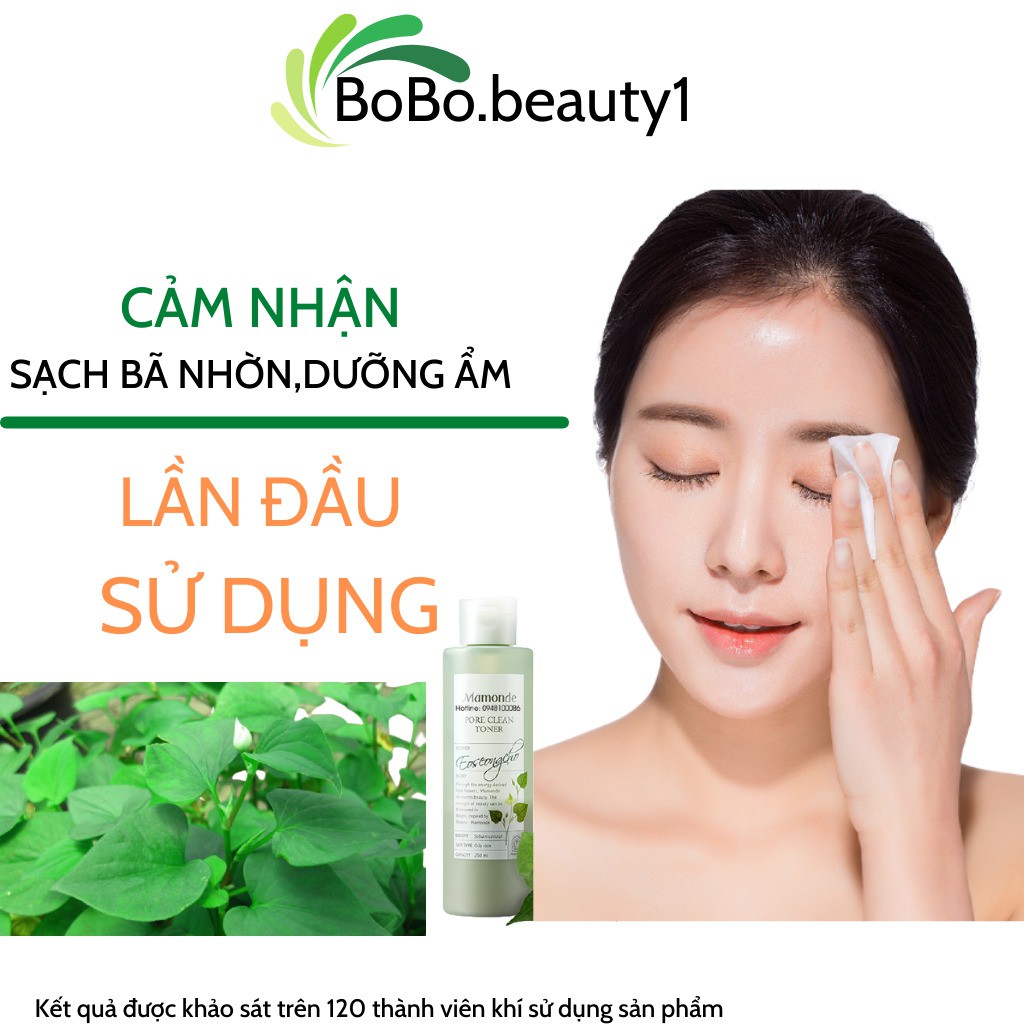 Toner diếp cá MAMONDE Hàn Quốc trắng da giảm mụn làm sạch sâu loại bỏ bã nhờn da mềm mịn