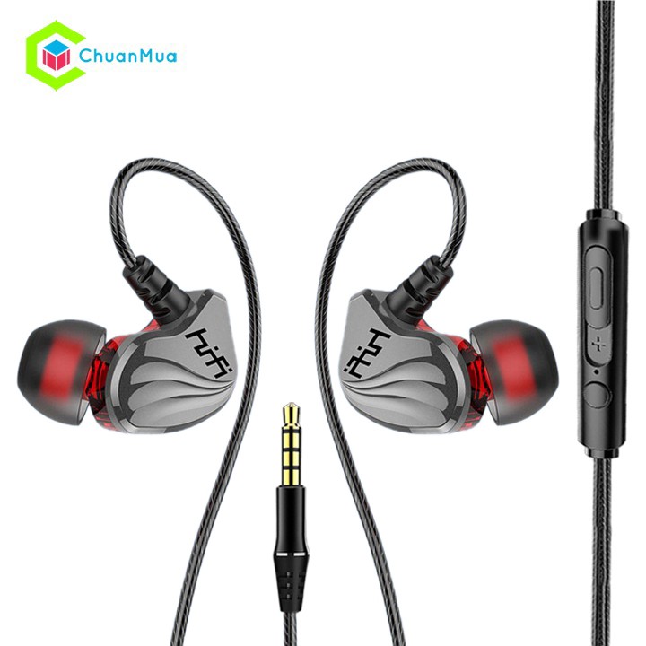 Tai nghe đeo tai, nhét tai Hifi có dây cách âm Bass mạnh hay