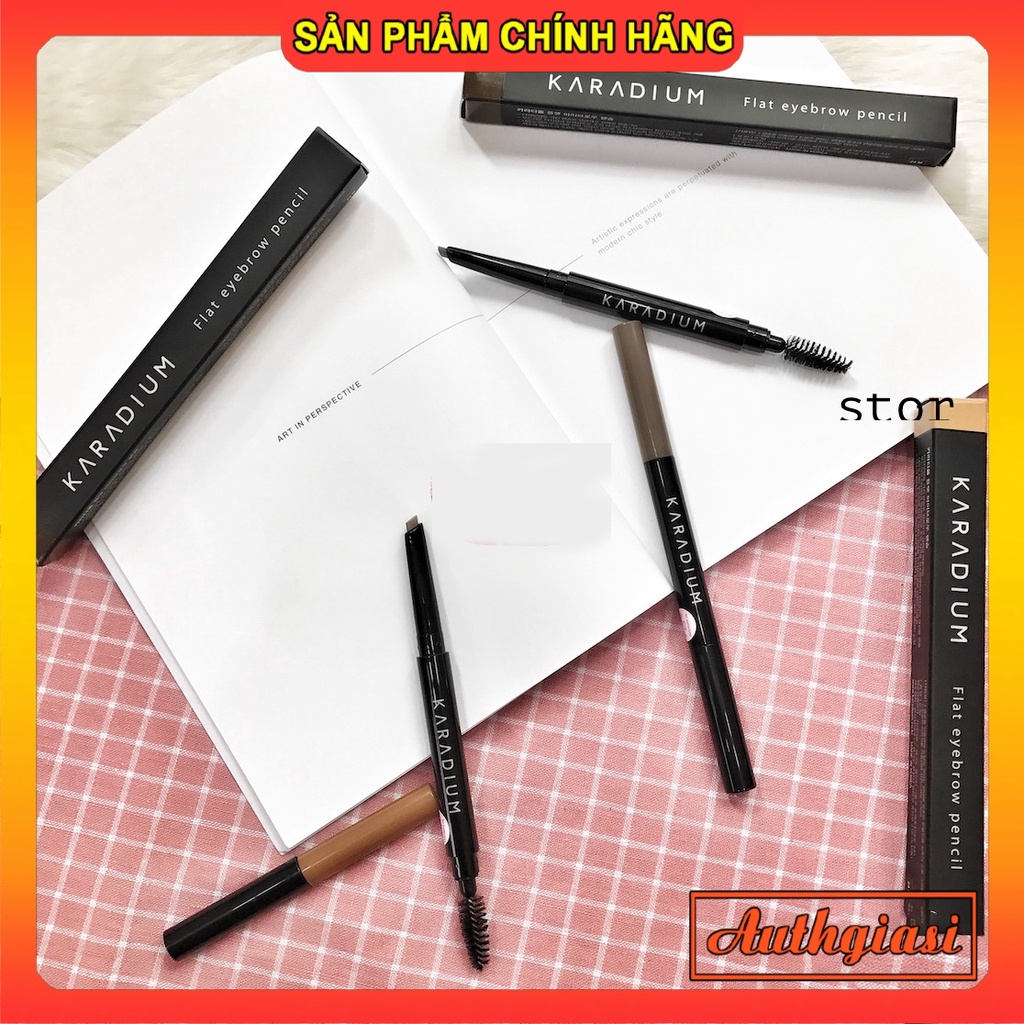 Chì Kẻ Mày KARADIUM Auto Eyebrow Pencil chống nước lâu trôi dạng vặn hai đầu
