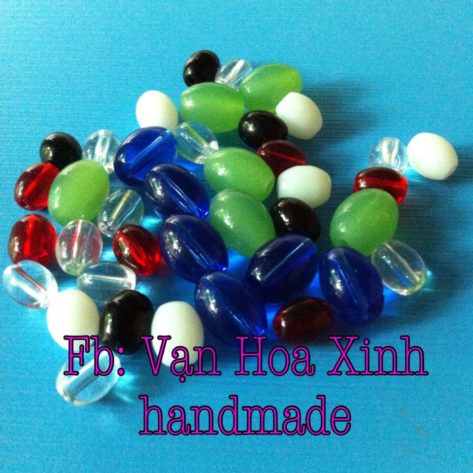 Hạt đá cà ca bầu dục (lựa màu và size) RS100-1R