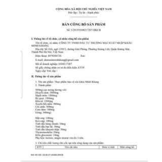 Cao ho minh khang CHÍNH HÃNG 100%