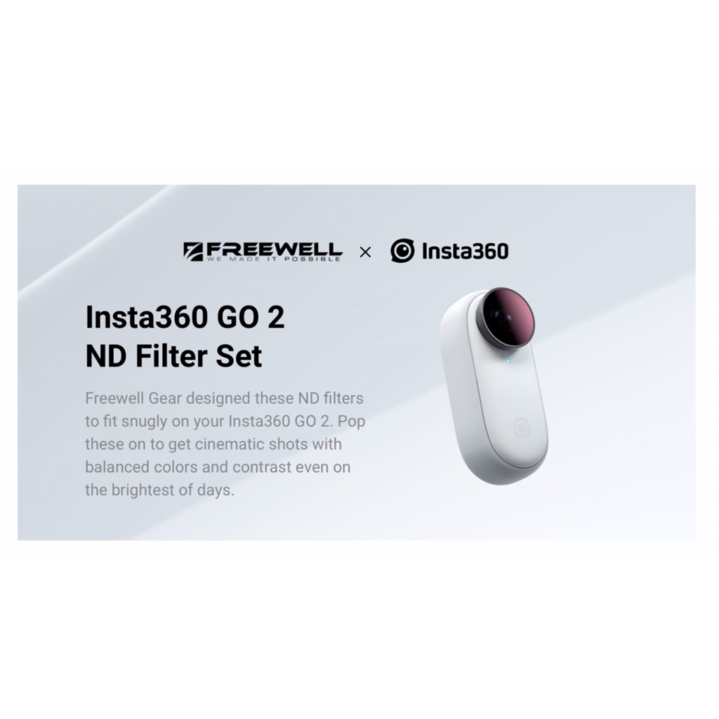 Bộ kính lọc chặn sáng Insta360 Go 2 ND4/ND8/ND16/ND32 FREEWELL - Chính Hãng