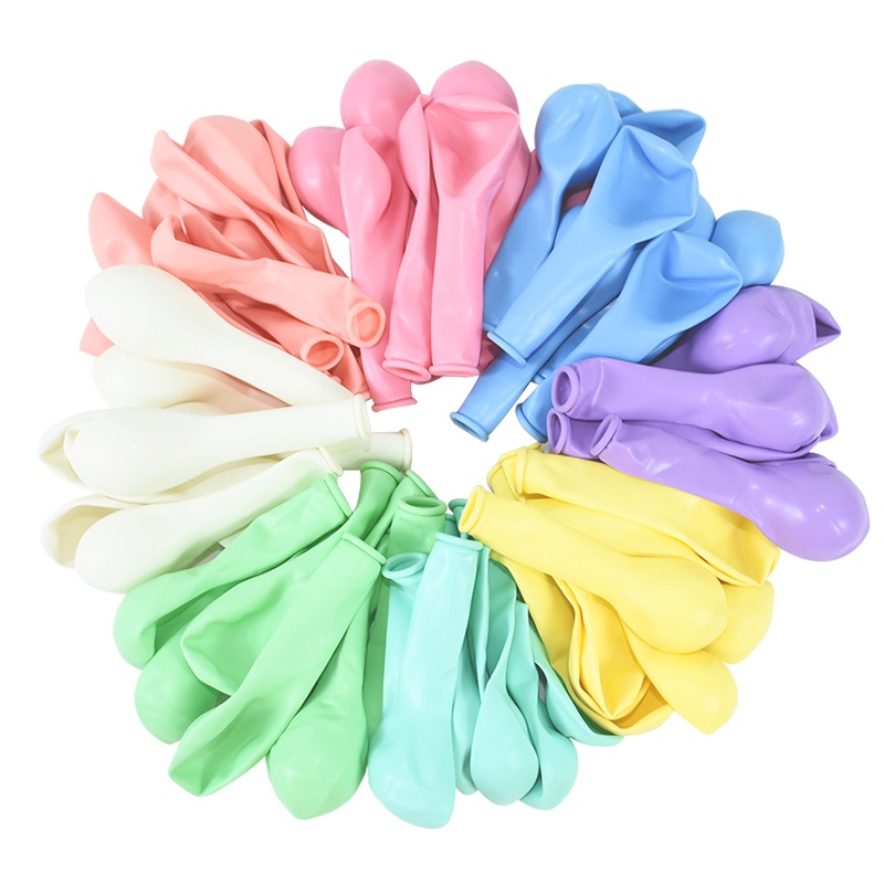 Set 100 Bong Bóng 5Inch Màu Sắc Dễ Thương Dùng Để Trang Trí Tiệc Tiện Dụng Chất Lượng Cao