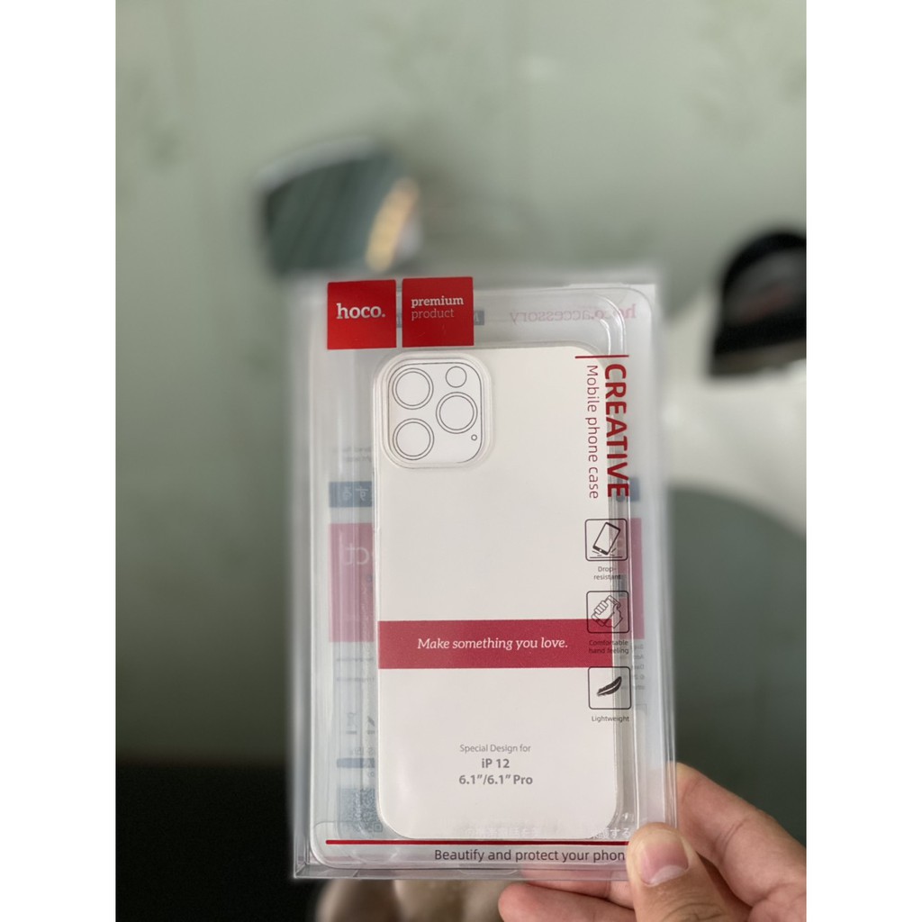 Ốp Lưng Trong Suốt Hoco Light cho 12 PRO MAX 11 PRO MAX XSMAX X XS 7PLUS 8PLUS 6PLUS FukiShop