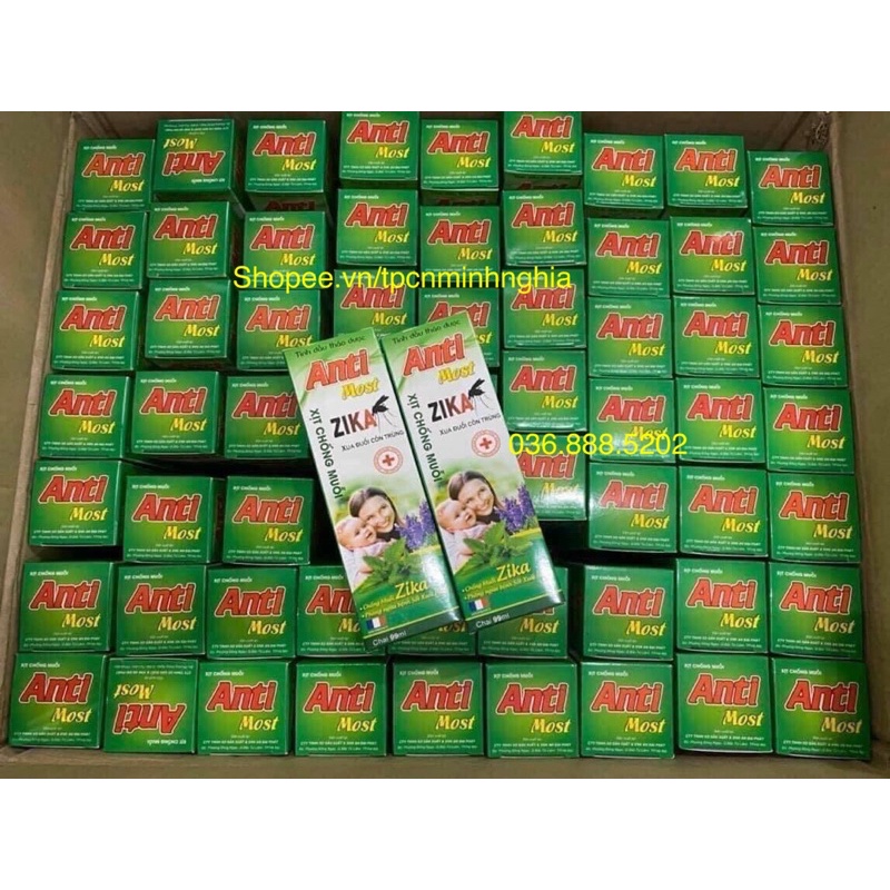 Xịt chống muỗi ANTI MOST ZIKA, xua đuổi côn trùng, tránh muỗi đốt cho bé yêu - chai 99ml