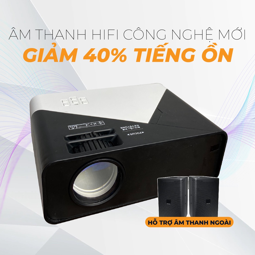 Máy chiếu X5 PRO, EXTREME xem phim sắc nét, Máy chiếu mini FULLHD, phù hợp nhu cầu gia đình, xem phim, bóng đá, giải trí