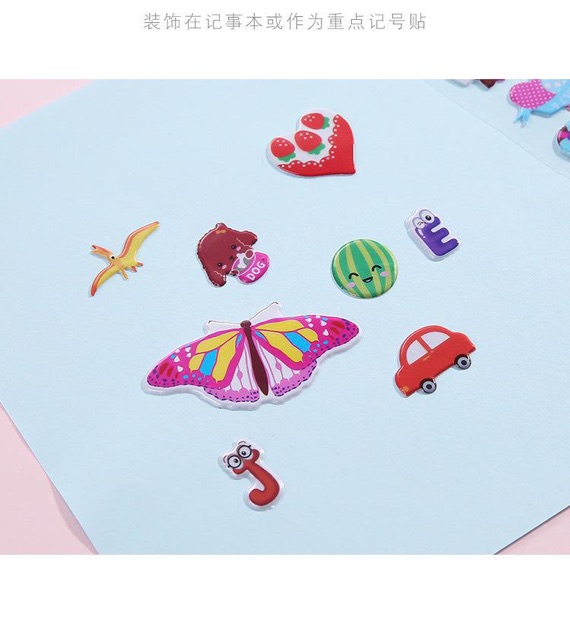 Sticker 3d chọn mẫu ✅ đồ dùng giáo cụ dạy học