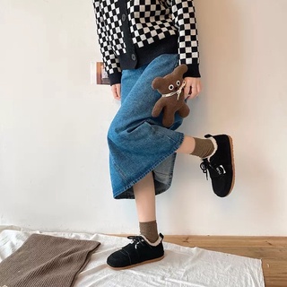 Giày da lộn buộc dây lót lông siêu ấm