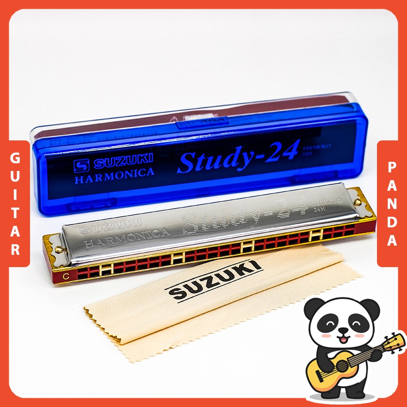 Kèn Harmonica Tremolo Suzuki Key C Hàng Chính Hãng Guitar Panda