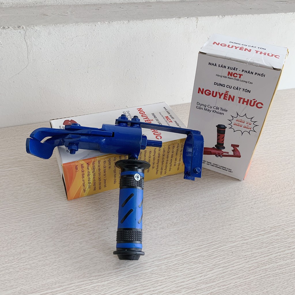 Lưỡi cắt tôn gắn máy khoan - Dụng cụ cắt Tole Nguyễn Thức - Cắt tôn, sắt, inox dày 1.5mm - Kéo cắt tôn