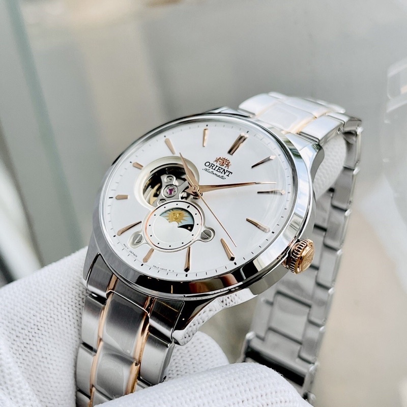 Đồng hồ đôi nam nữ dây thép Orient Automatic RA-AS0101S10B RA-KB0001S10B New Model 2021