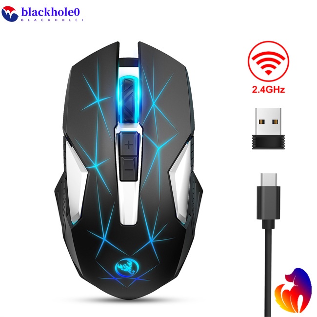 Chuột Không Dây BH T300 2.4G 600mAh 2400dpi Có Thể Sạc Lại Và Phụ Kiện
