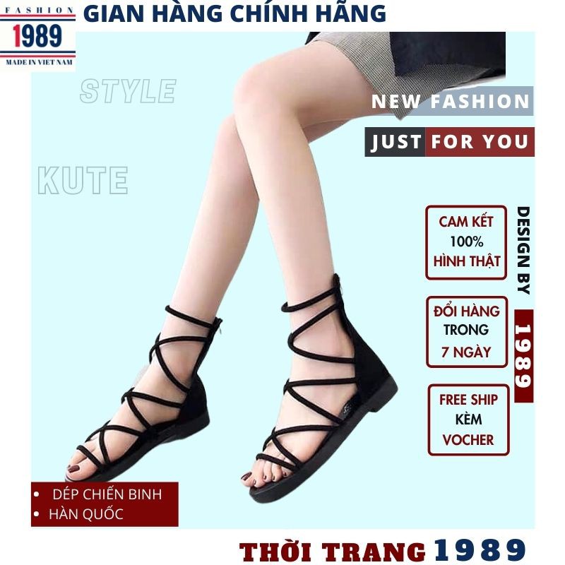 (QUÀN TẰNG LÀ SỮA TẮM )Dép sandal nữ 🌺dép chiến binh khóa sau SD05 đi học đi chơi đều rất phù hợp xỏ ngón bền đẹp ,1989