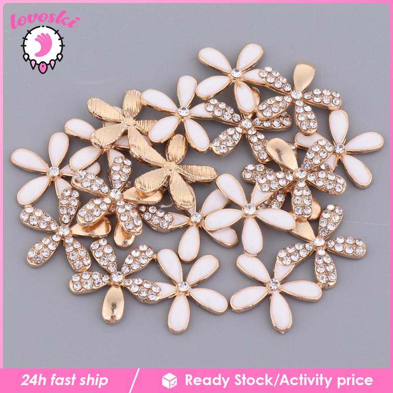 Bộ 10 NúT Hoa ĐíNh NgọC Trai Giả Xinh XắN