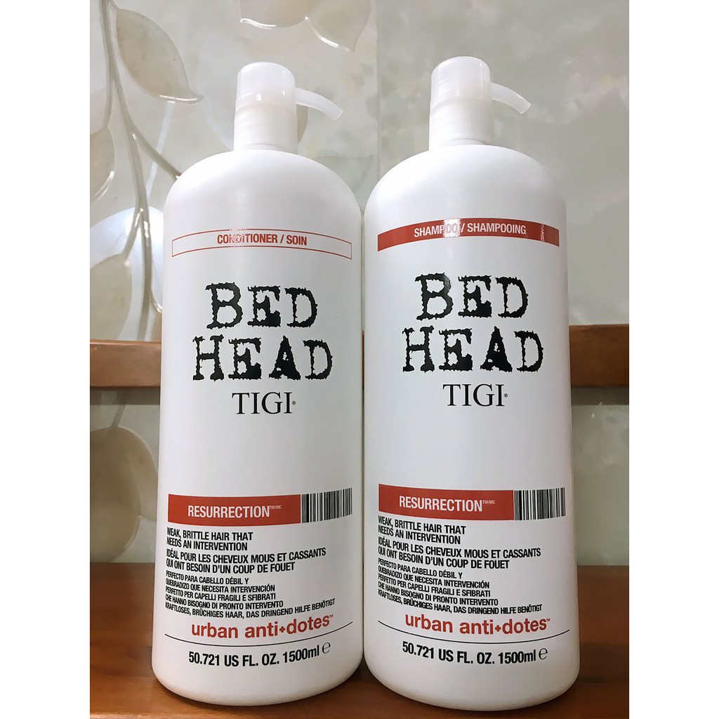 Cặp dầu gội, dầu xả Tigi Bed Head No.3 1500ml*2 dành cho tóc hư tổn, hàng chính hãng