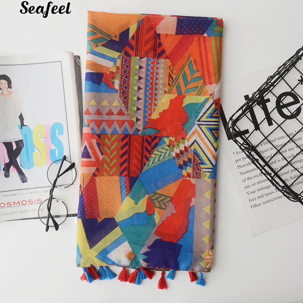 Khăn Quàng Cổ In Họa Tiết Thời Trang Nữ Tính