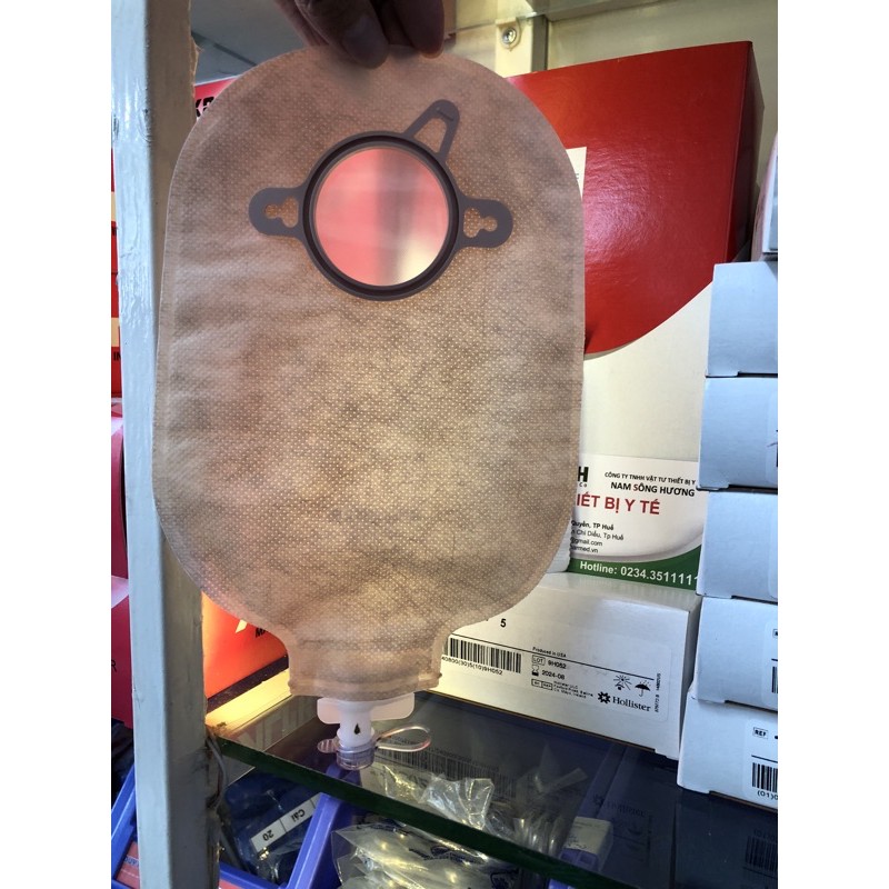 Túi chứa nước tiểu, túi đựng nước tiểu hai mảnh cho bệnh nhân hậu môn niệu đạo nhân tạo Hollister 18