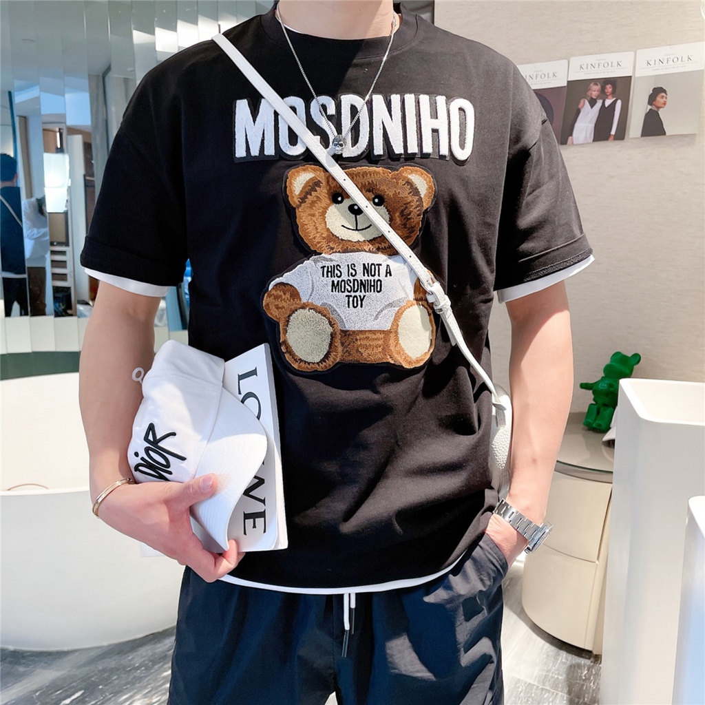 Áo Thun Hè ( FREESHIP ) Phong Cách Gấu MOSCHINO Thời Trang Trẻ Trung Năng Động Thoải Mái Hot 2022