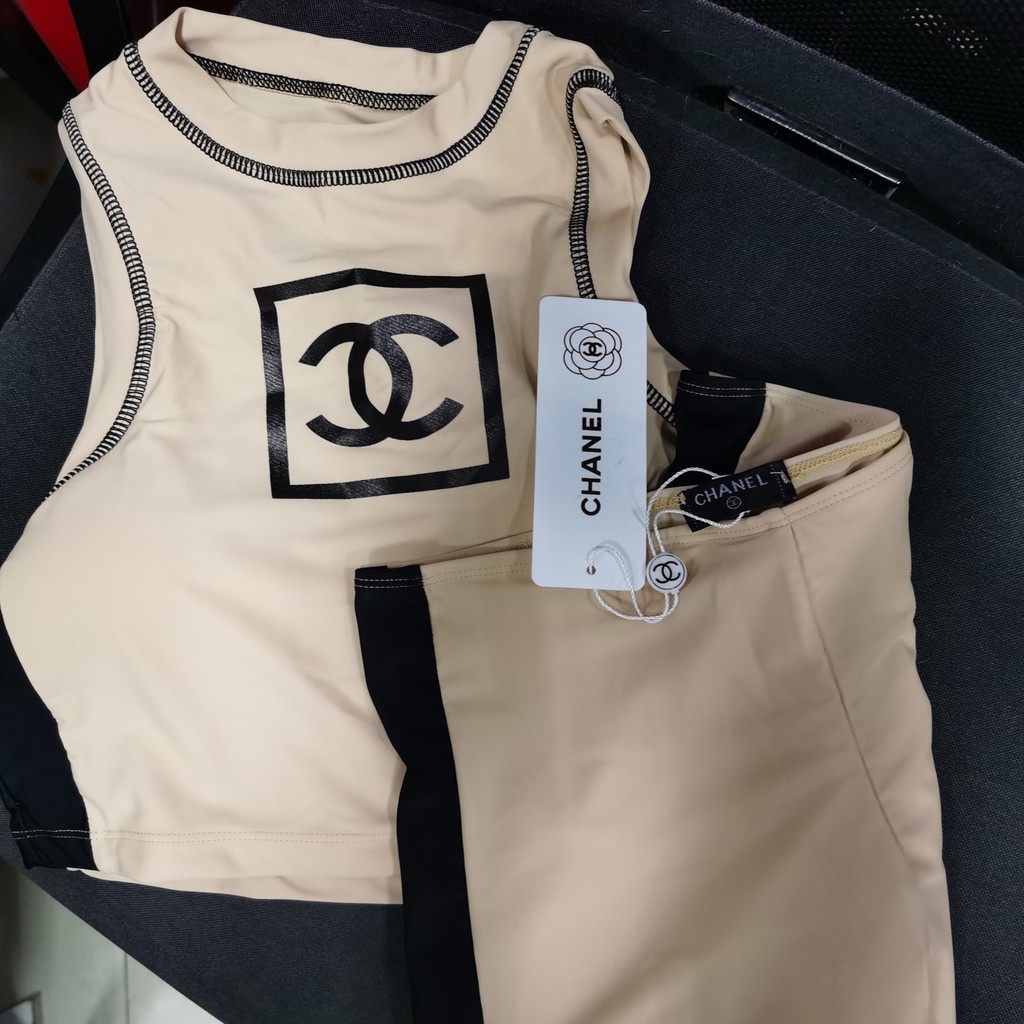 Bộ Đồ Bơi Phong Cách Thể Thao - CC 2021 Áo Mỏng + Quần Short Đi Biển Mới