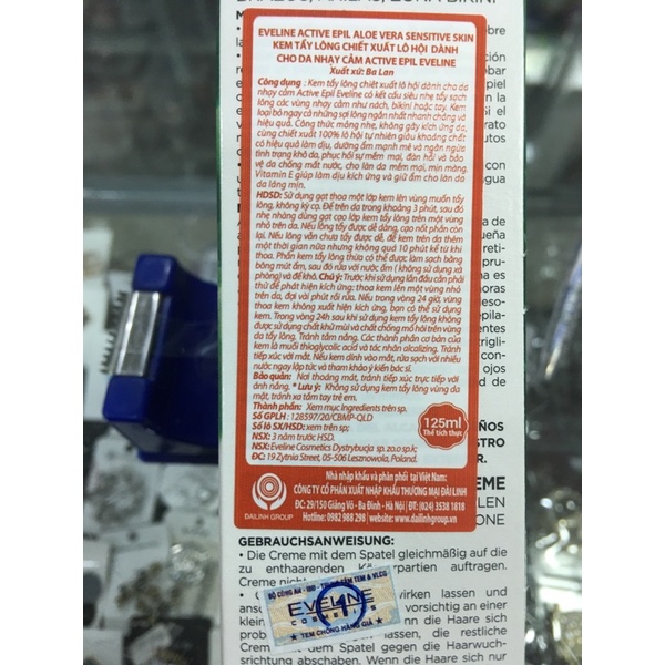 Kem tẩy lông Eveline Active Epil 125ml | BigBuy360 - bigbuy360.vn