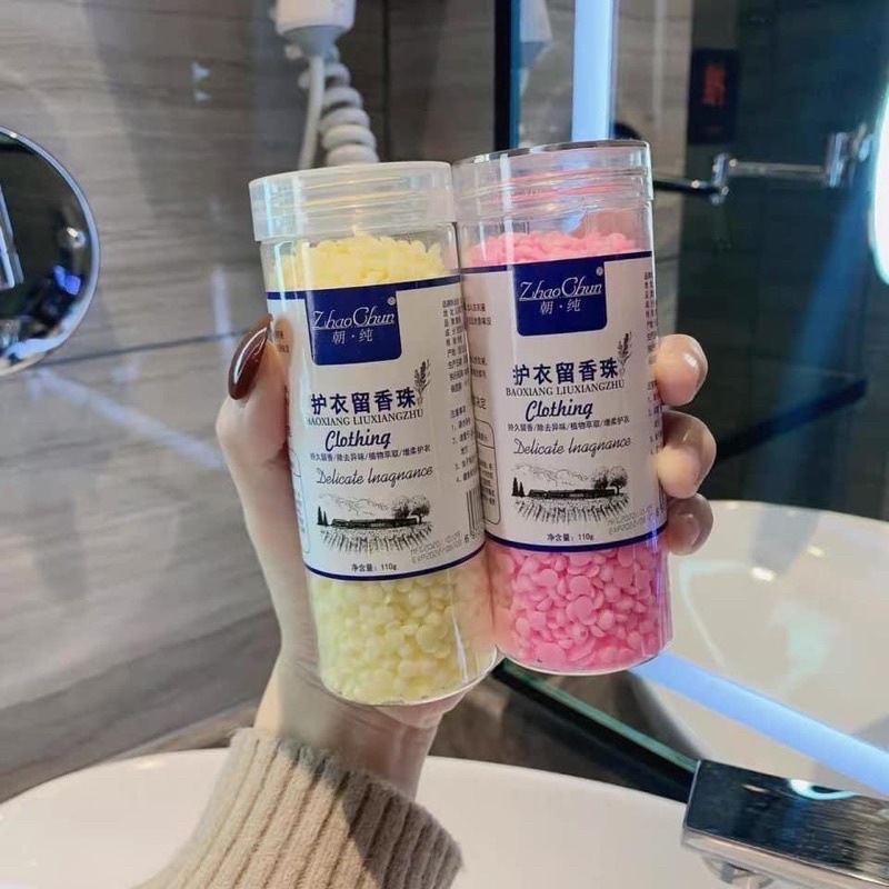 Hạt xả thơm quần áo , Hạt giặt lưu hương thơm nước hoa Viên bỏ vào máy giặt quần áo mềm mại lưu hương thơm 72h