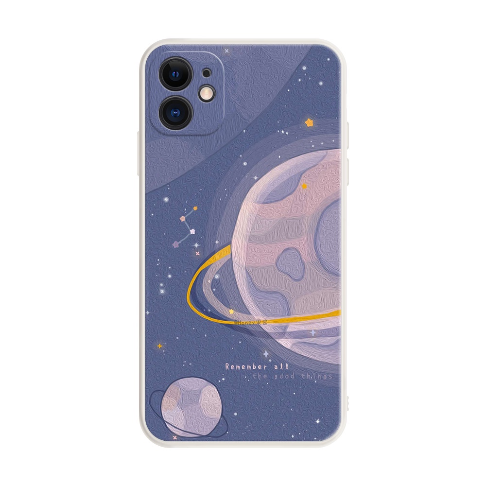 Ốp Điện Thoại Họa Tiết Hành Tinh Mặt Trăng Độc Đáo Cho iPhone 11 12 13 Pro Max ​Ốp Điện Thoại Thời Trang Cho Iphone XR XS Max X 6 7 8 Plus SE2020 6splus 6S 5 4