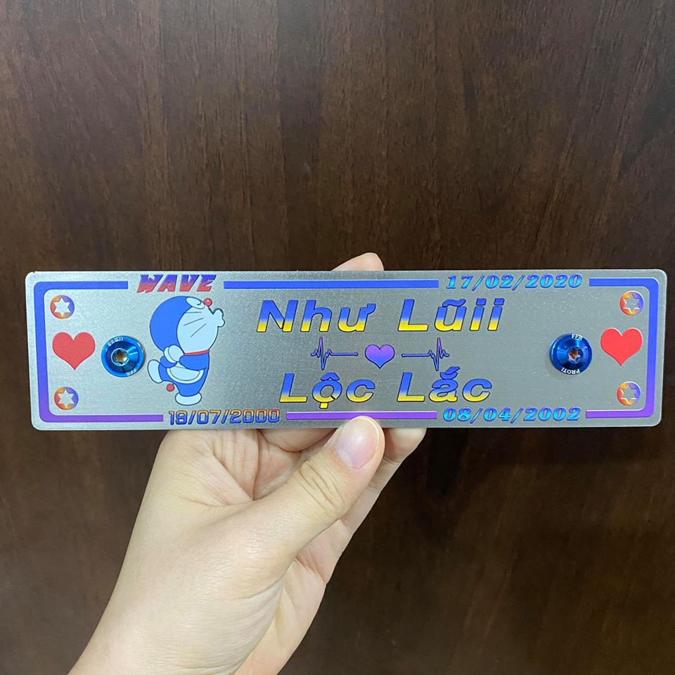 Bảng tên xe AB - WAVE - VARIO - WINNER - Thiết kế theo yêu cầu