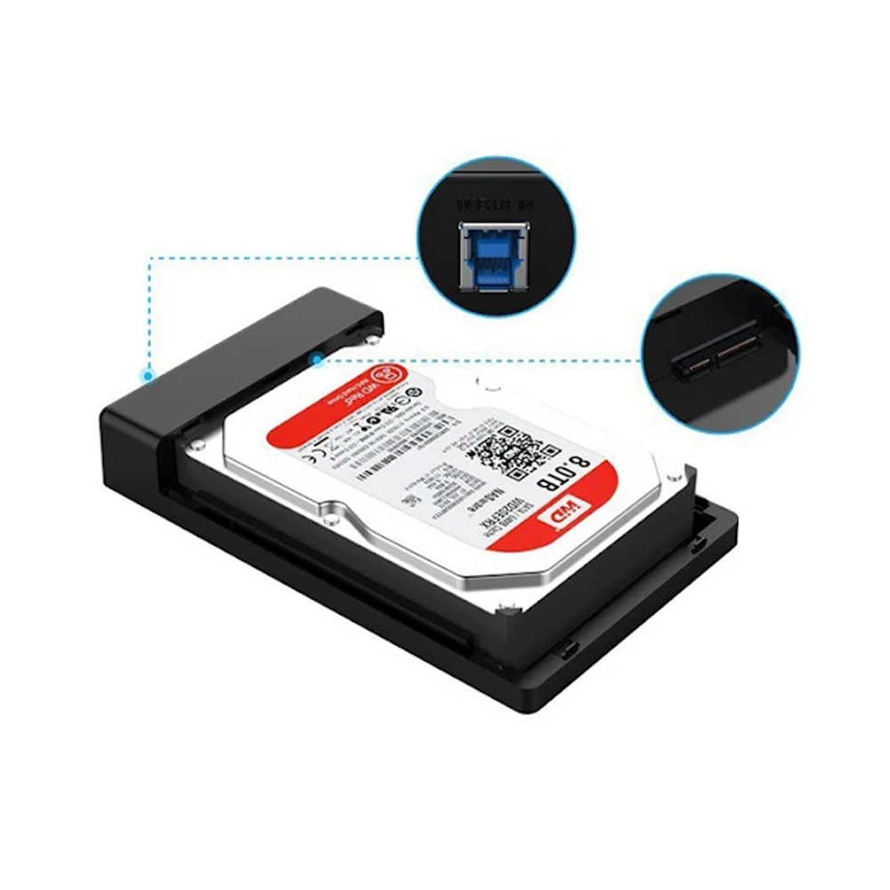 Box ổ cứng 3.5'' Orico 3588US3 Sata (3.0) - Bảo hành 12 tháng