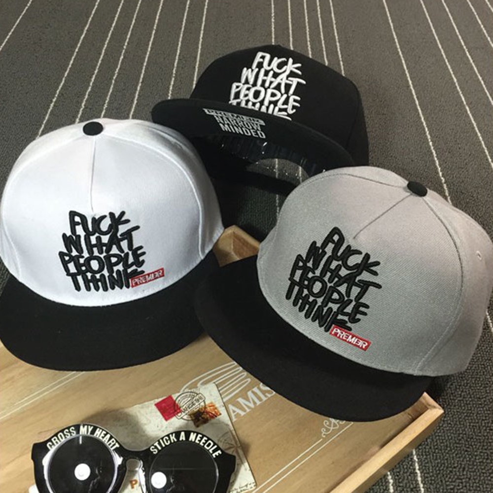 Mũ Lưỡi Trai Thêu Chữ Phong Cách Hip Hop