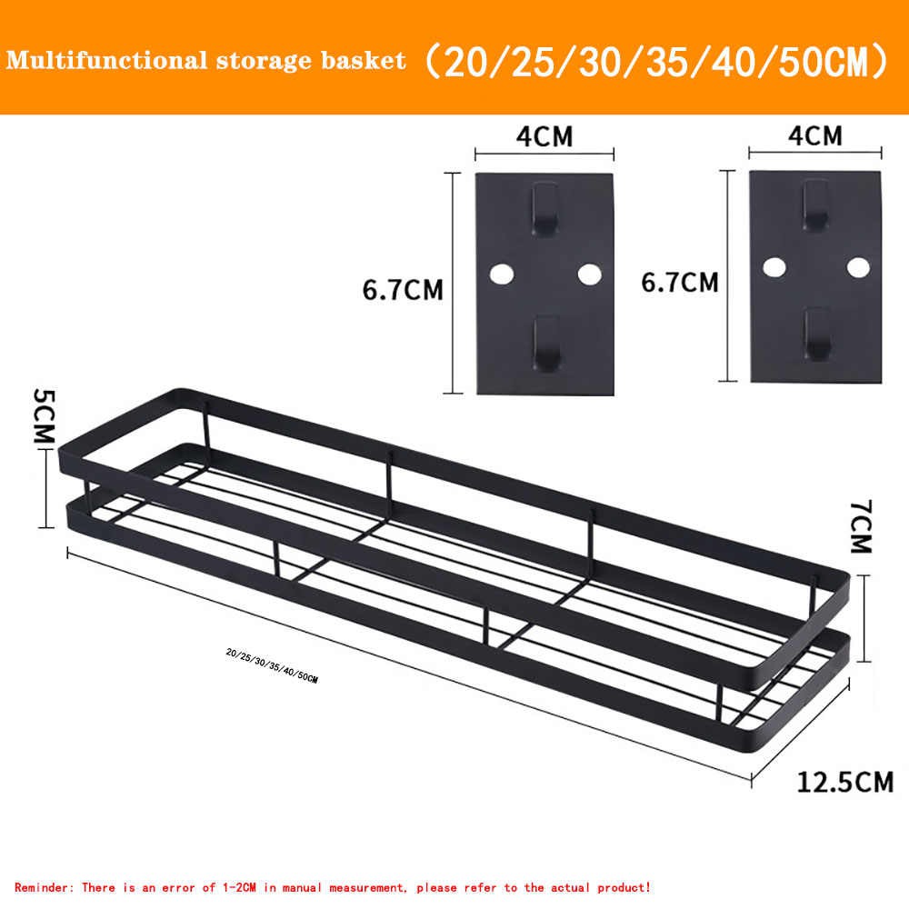 Kệ Đựng Chai Lọ, Hộp Gia Vị Treo Tường Inox 304 Cao Cấp Cho Phòng Bếp - Không Cần Khoan Tường