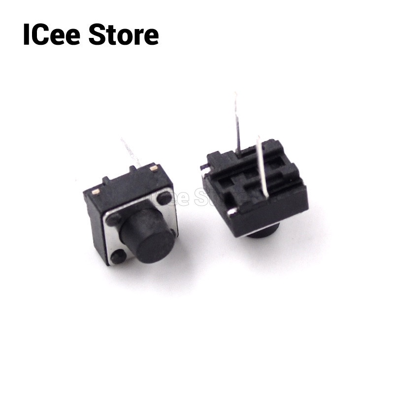 Set 20 Công Tắc Tròn 2 Chấu 6x64.3/5/6/7/8/9/10mm 6*6*4.3mm 5mm 6mm 7mm 8mm 9mm 10mm 2 Pin
