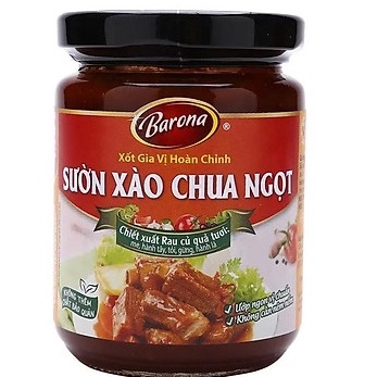Xốt gia vị hoàn chỉnh bò kho / thịt nướng / sườn xào chua ngọt Barona hũ thủy tinh 250g