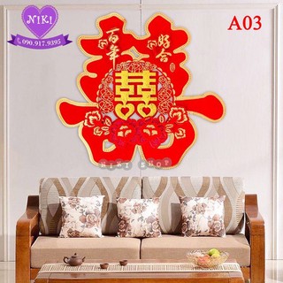 *Chữ Hỷ Trang Trí Đám Cưới Size Lớn