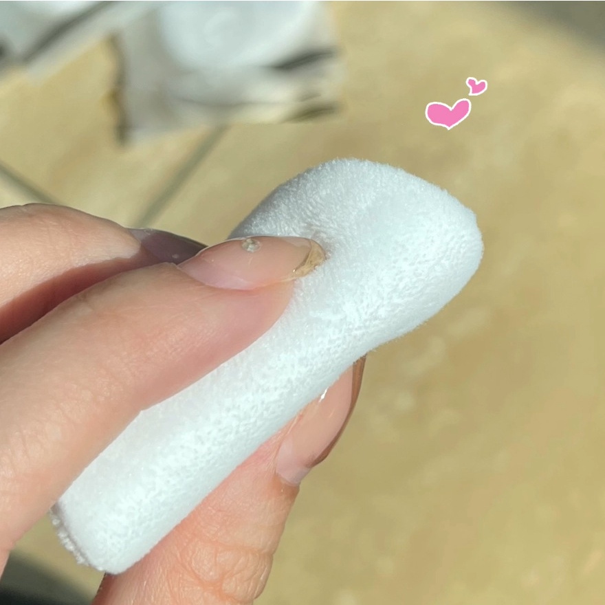 Bông dặm phấn Hanru Pure Beauty Cotton Puff zsfp-01 màu trắng đường kính 6cm