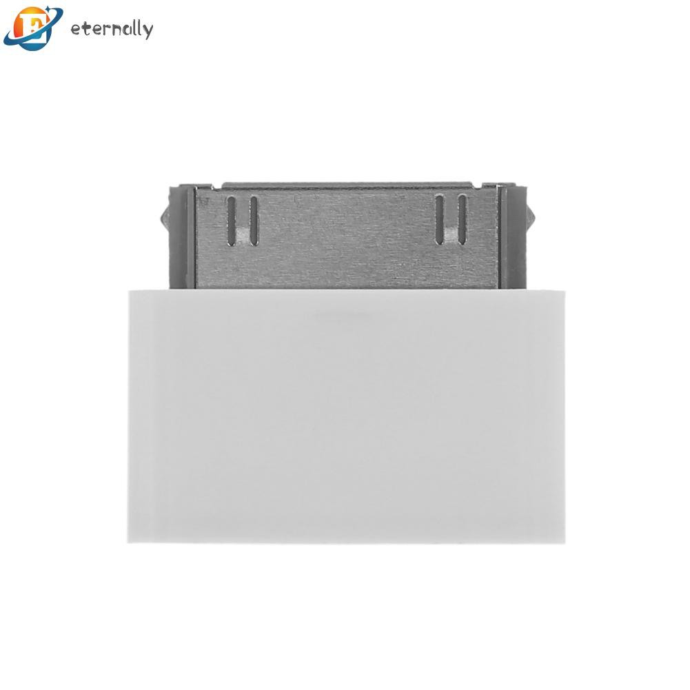 Đầu chuyển đổi cổng Micro USB lỗ cắm sang đầu cắm 30 chấu sạc màu trắng thích hợp cho iPhone 4 4S 3G 3GS