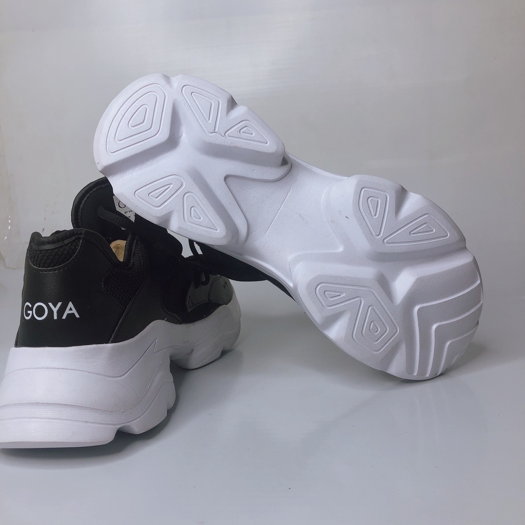 Giày Sneaker thể thao nam Goya 06 nhẹ, êm, thoáng mát màu đen