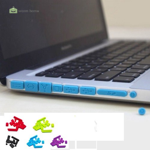 【YKN】Bộ 9 Nút Silicon Chống Bụi Cho Laptop Notebook Macbook