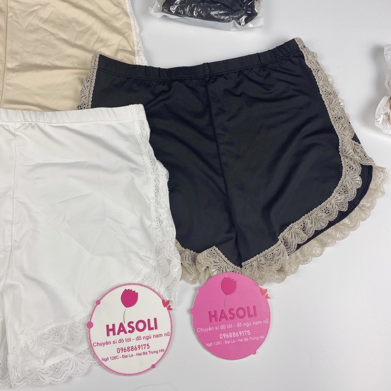 Quần Đùi Mặc Váy - Quần Váy Nữ Viền Ren Co Giãn Sexy S84