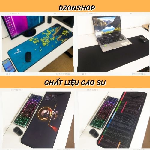 Miếng Lót Chuột - Bàn Di Chuột Gaming 80x30 Chống Trơn Trượt