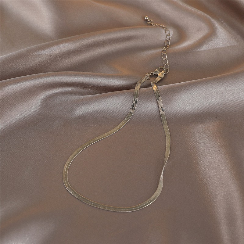 Dây chuyền xương rắn màu bạc/vàng phong cách Hàn Quốc