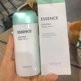 Kem chống nắng Missha All around safe block essence sun milk SPF 50+